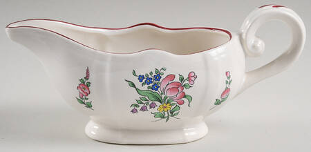 Old Strasbourg (Off White Background) Gravy Boat