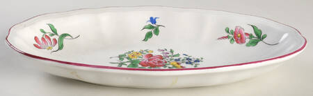 Old Strasbourg (Off White Background) 10" Asparagus Server/Tray
