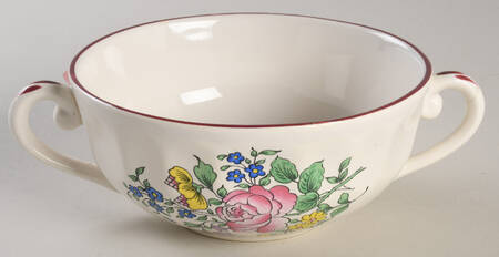 Old Strasbourg (Off White Background) Flat Cream Soup Bowl