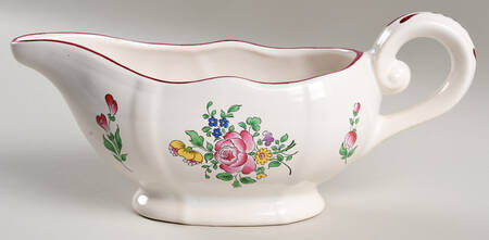 Old Strasbourg (Off White Background) Gravy Boat