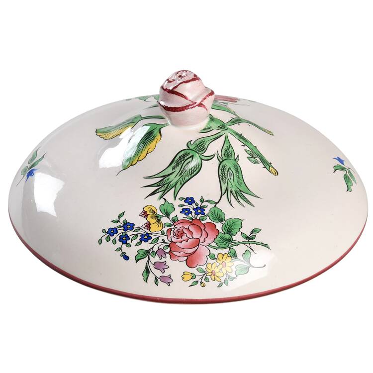 Old Strasbourg (Off White Background) Lid for Round Vegetable
