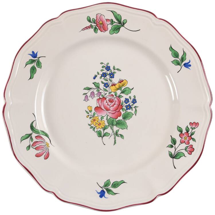 Old Strasbourg (Off White Background) Salad Plate