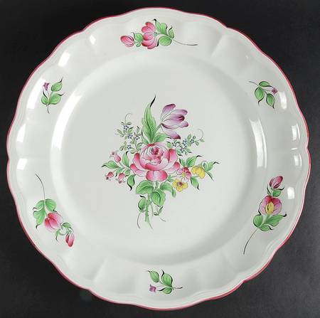 Old Strasbourg (Off White Background) 16" Chop Plate (Round Platter)