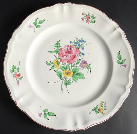Old Strasbourg (Off White Background) 13" Chop Plate (Round Platter)