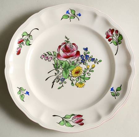 Old Strasbourg (Off White Background) Luncheon Plate