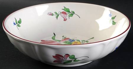 Old Strasbourg (Off White Background) 8" Salad Serving Bowl