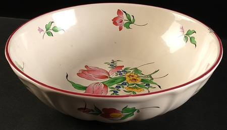 Old Strasbourg (Off White Background) 11" Large Salad Serving Bowl