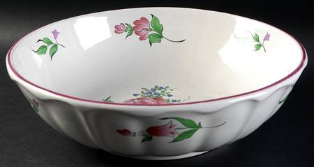 Old Strasbourg (Off White Background) 11" Large Salad Serving Bowl