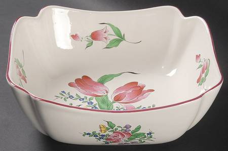 Old Strasbourg (Off White Background) 9" Square Vegetable Bowl