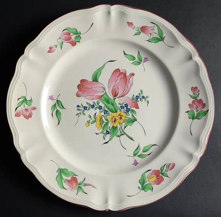Old Strasbourg (Off White Background) 13" Chop Plate (Round Platter)