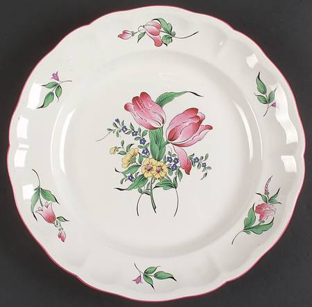 Old Strasbourg (Off White Background) 13" Chop Plate (Round Platter)