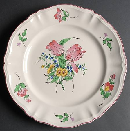 Old Strasbourg (Off White Background) 12" Chop Plate (Round Platter)