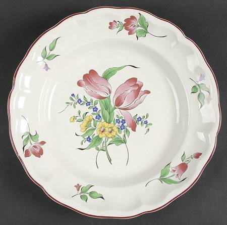 Old Strasbourg (Off White Background) 12" Chop Plate (Round Platter)