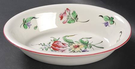 Old Strasbourg (Off White Background) 9" Oval Vegetable Bowl