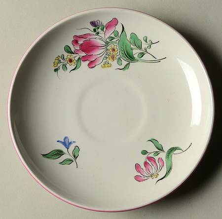 Old Strasbourg (Off White Background) Saucer for Flat Cup