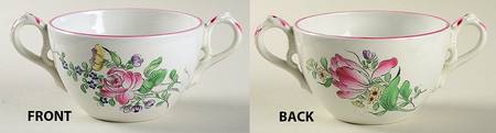 Old Strasbourg (Off White Background) Flat Bouillon Cup