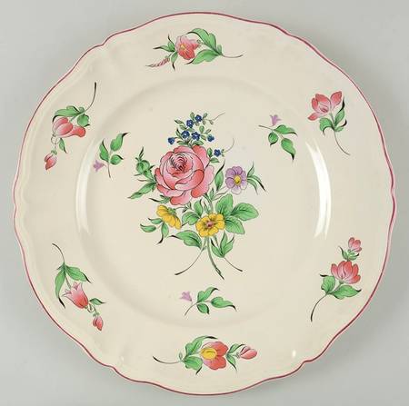 Old Strasbourg (Off White Background) 13" Chop Plate (Round Platter)