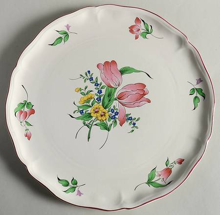 Old Strasbourg (Off White Background) Cake Plate