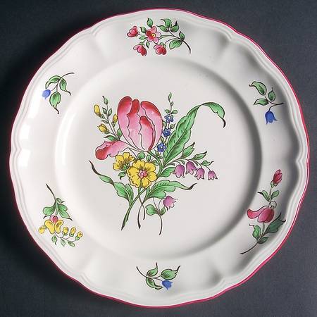 Old Strasbourg (Off White Background) Luncheon Plate