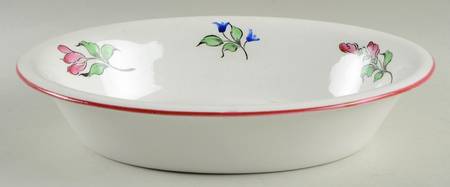 Old Strasbourg (Off White Background) 9" Oval Vegetable Bowl