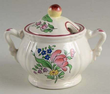 Old Strasbourg (Off White Background) Sugar Bowl & Lid
