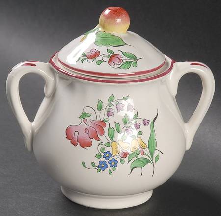 Old Strasbourg (Off White Background) Sugar Bowl & Lid