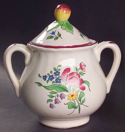 Old Strasbourg (Off White Background) Sugar Bowl & Lid