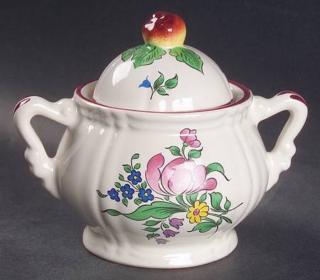 Old Strasbourg (Off White Background) Sugar Bowl & Lid