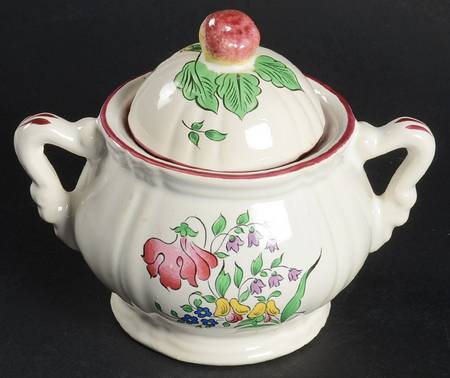 Old Strasbourg (Off White Background) Sugar Bowl & Lid