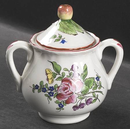 Old Strasbourg (Off White Background) Sugar Bowl & Lid