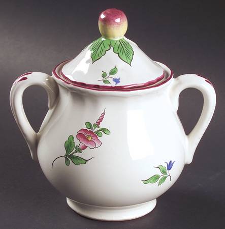 Old Strasbourg (Off White Background) Sugar Bowl & Lid