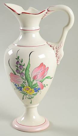 Old Strasbourg (Off White Background) 11" Ewer