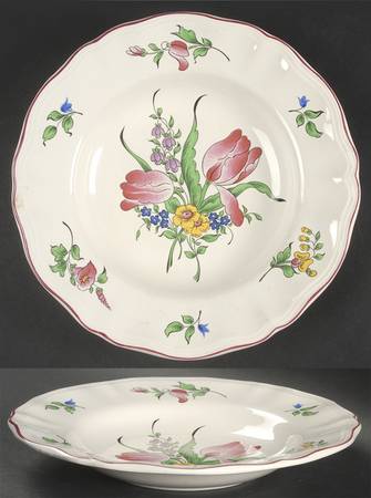 Old Strasbourg (Off White Background) Large Rim Soup Bowl