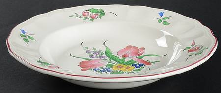 Old Strasbourg (Off White Background) Large Rim Soup Bowl