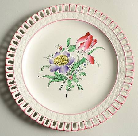 Old Strasbourg (Off White Background) Pierced Edge Salad Plate
