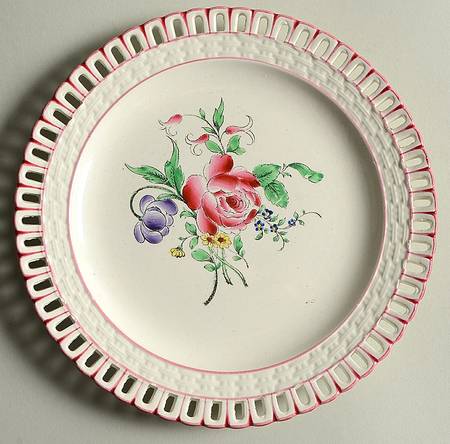 Old Strasbourg (Off White Background) Pierced Edge Salad Plate