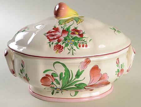 Old Strasbourg (Off White Background) Oval Tureen & Lid
