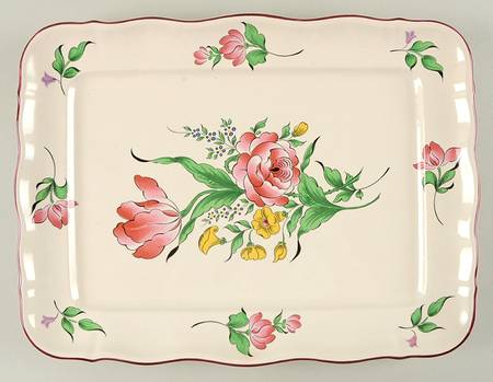 Old Strasbourg (Off White Background) 14" Rectangular Serving Platter