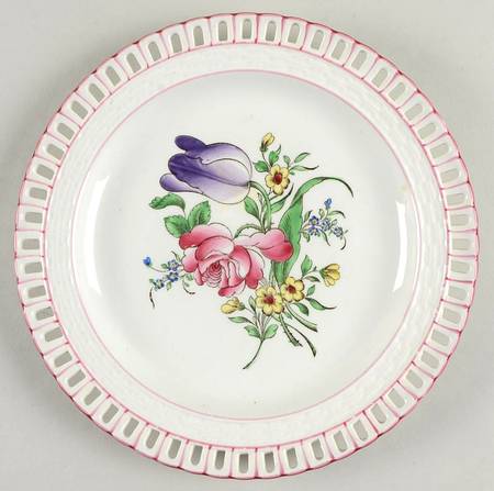 Old Strasbourg (Off White Background) Pierced Edge Salad Plate