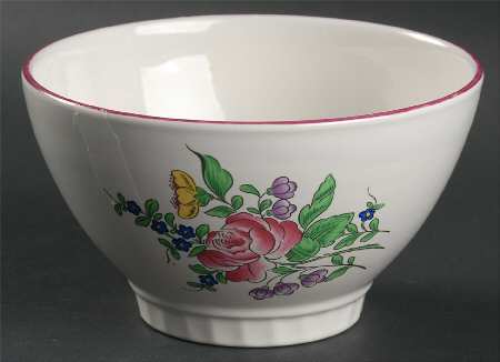 Old Strasbourg (Off White Background) Cranberry Bowl