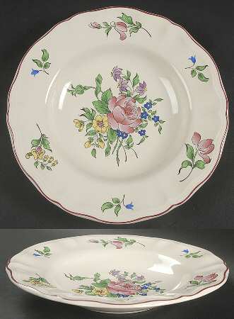 Old Strasbourg (Off White Background) Large Rim Soup Bowl