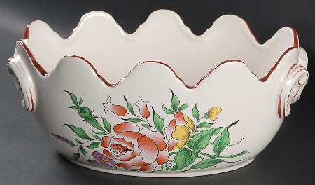 Old Strasbourg (Off White Background) 4" Jardiniere