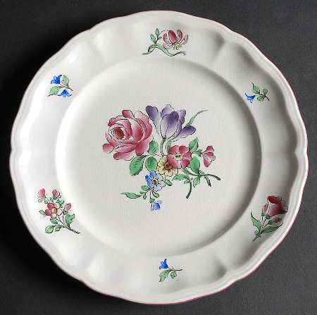 Old Strasbourg (Off White Background) Luncheon Plate