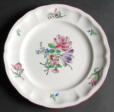 Old Strasbourg (Off White Background) Luncheon Plate