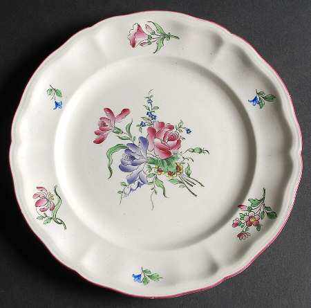 Old Strasbourg (Off White Background) Luncheon Plate