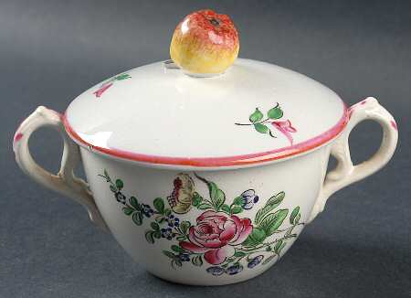 Old Strasbourg (Off White Background) Covered Soup Bowl