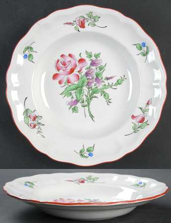 Old Strasbourg (Off White Background) Large Rim Soup Bowl