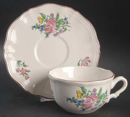 Old Strasbourg (Off White Background) Jumbo Cup & Saucer Set