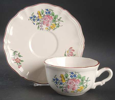 Old Strasbourg (Off White Background) Jumbo Cup & Saucer Set