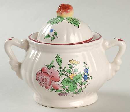 Old Strasbourg (Off White Background) Sugar Bowl & Lid